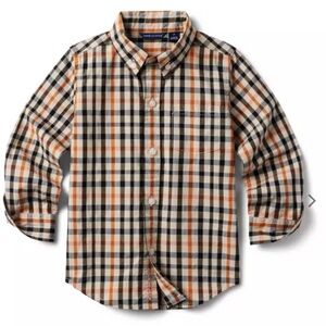 Janie & Jack PLAID POPLIN SHIRT
